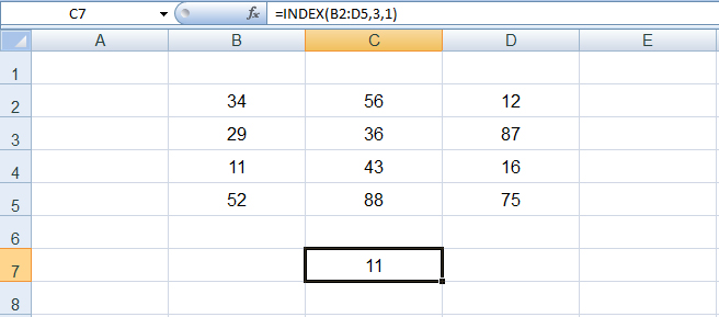دوال البحث في Excel
