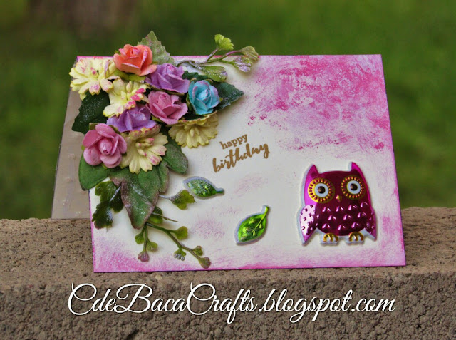 owls-cute-stickers-cardmaking-blog-cdebaca-crafts Cute example of a handmade card by CdeBaca Crafts Blog