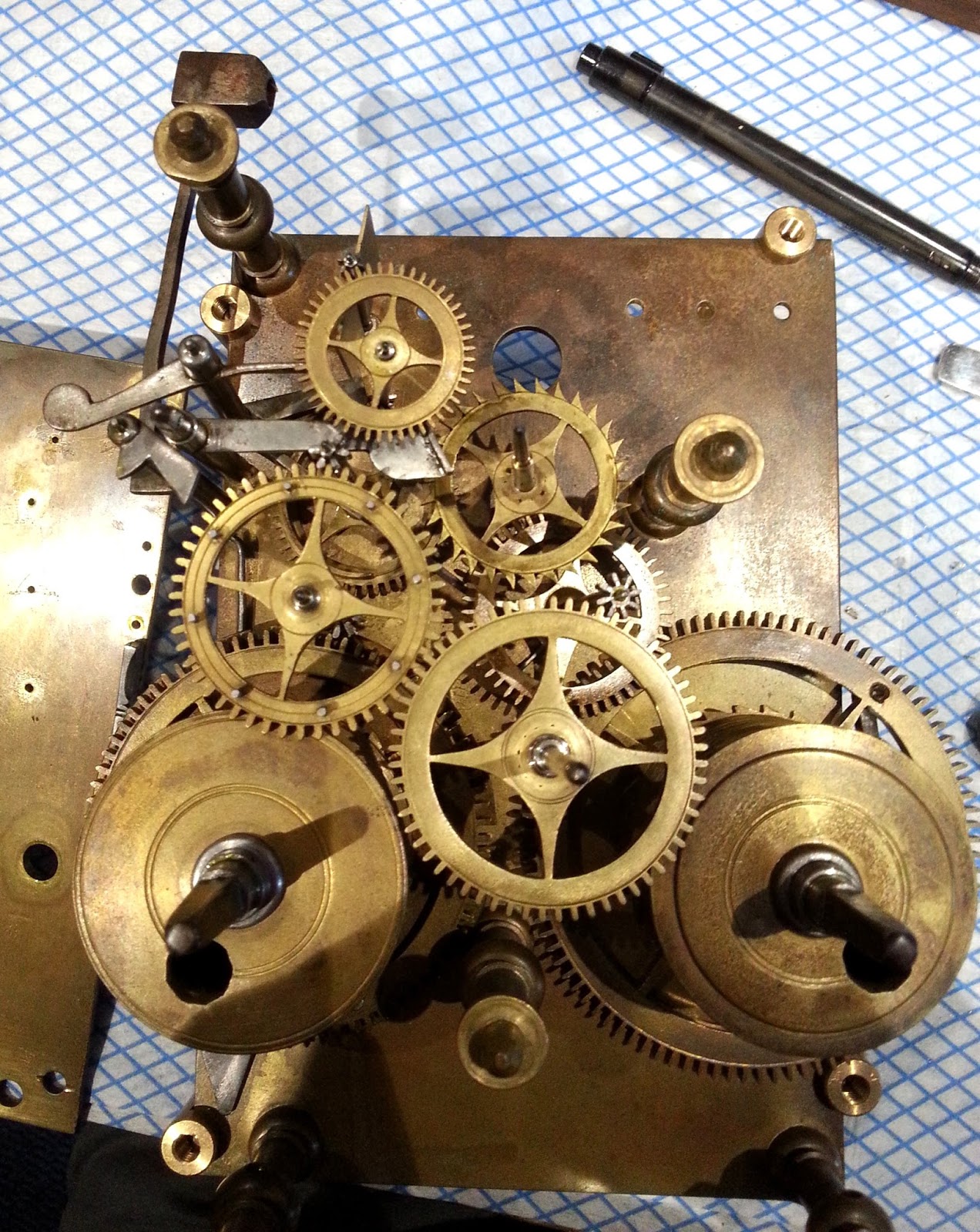 Rowland of Cambridge Restoration of English Longcase Clock Movement