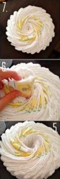 Cómo hacer un pastel de pañales para shower ~ Solountip.com