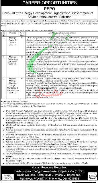 khyber-pakhtunkhwa-energy-development-prganization-pedo-latest-jobs-application-form