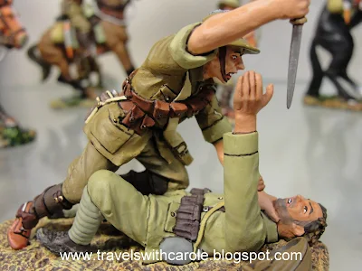 figures at the Sierra Toy Soldier Co. in Los Gatos, California