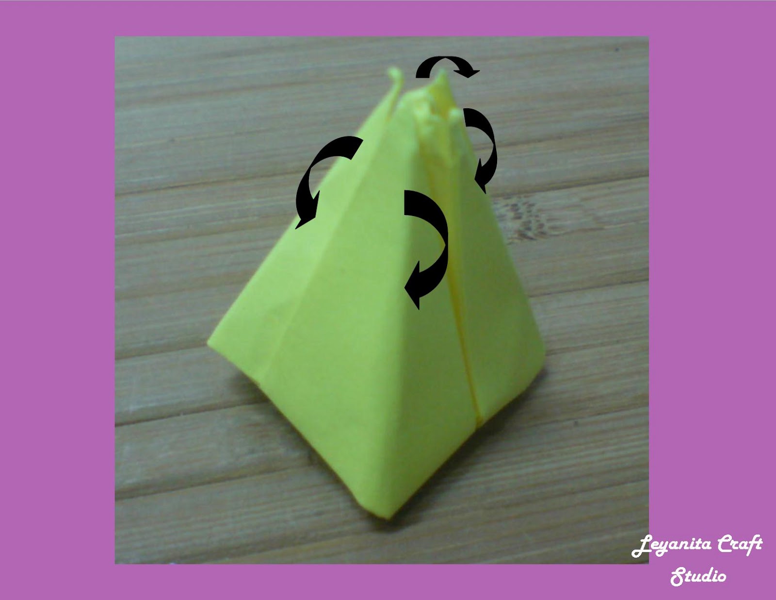 Tutorial Origami Bunga Tulip Leyanita Craft Studio