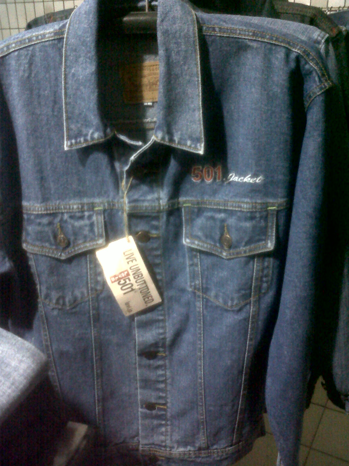 JAKET JEANS LIVES BLUE 501 X'MEN FASHION COLLECTION