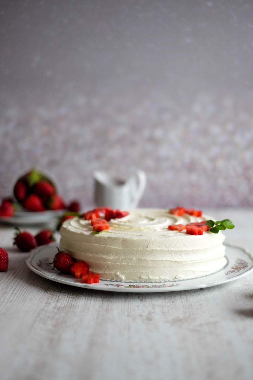 American Cheesecake mit Erdbeersauce Marion's Kaffeeklatsch