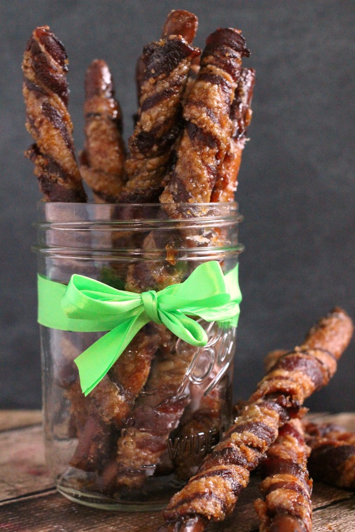 Mama Loves Food! Bacon Wrapped Brown Sugar Pretzels