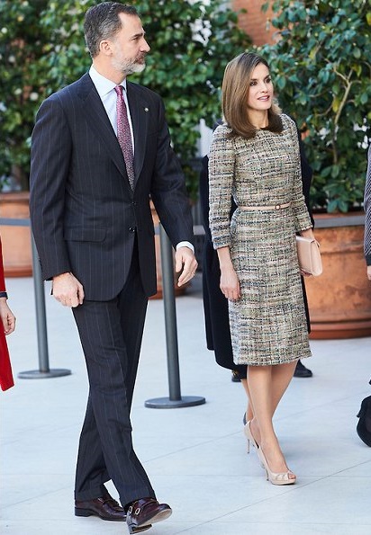 King Felipe and Queen Letizia, Hungarian President Janos Ader and his wife Anita Herczegh visited Thyssen-Bornemisza Museum. Magrit Pumps