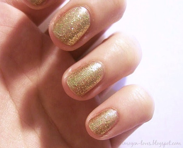 Gold Glitter Nail Polish - wide 5