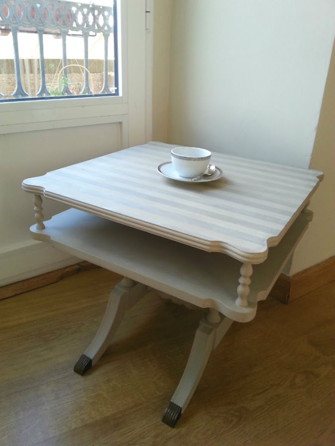 MESA A RAYAS CHALK PAINT