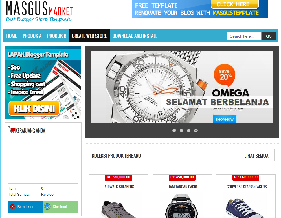 Masgus Market Ecommerce Blogger Template Templates Gallery Masgus Market Ecommerce Blogger Template