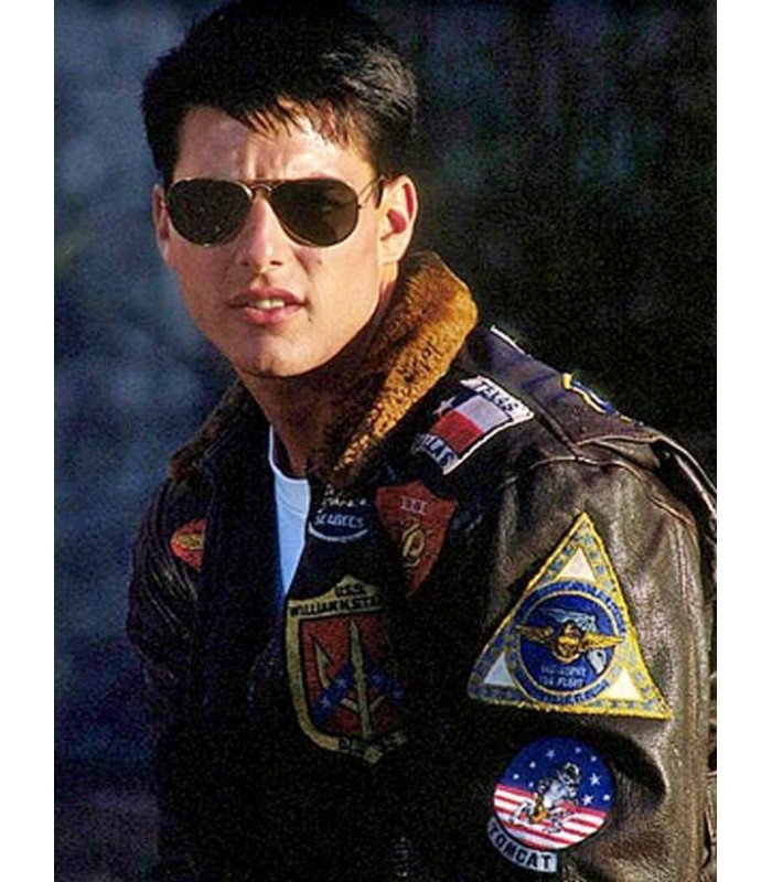 Tom cruise Top gun Bomber leather Jacket Movie Leather Jackets Review