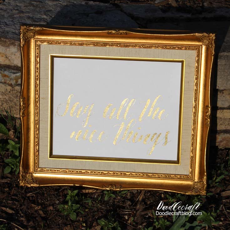 Gold Foil Heat Transfer with a Laminator