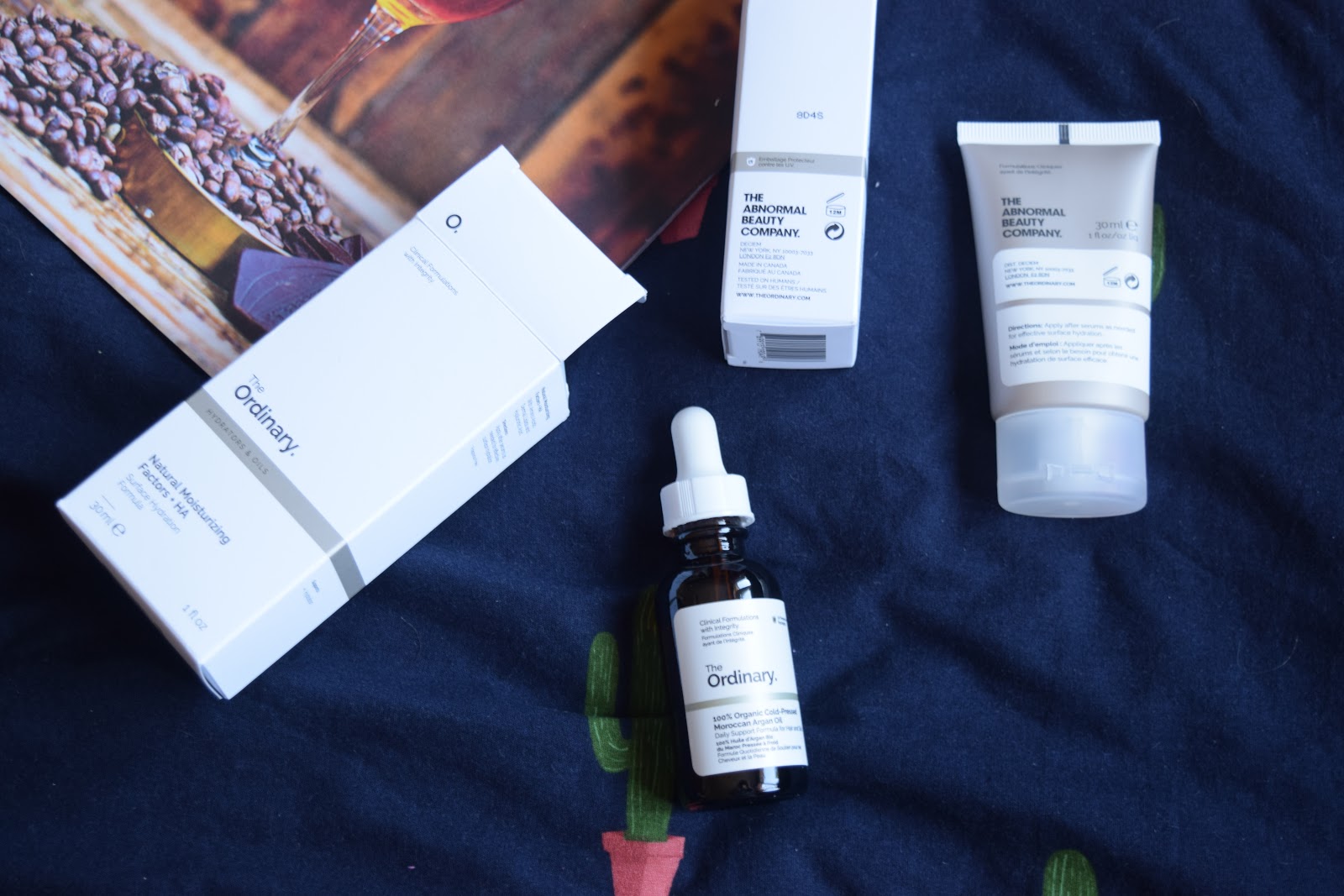 recent haul The Ordinary products and packaging