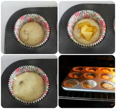 Cupcake alle mele noci e cardamomo con frosting al caramello mou 2 tortine%2Bmele