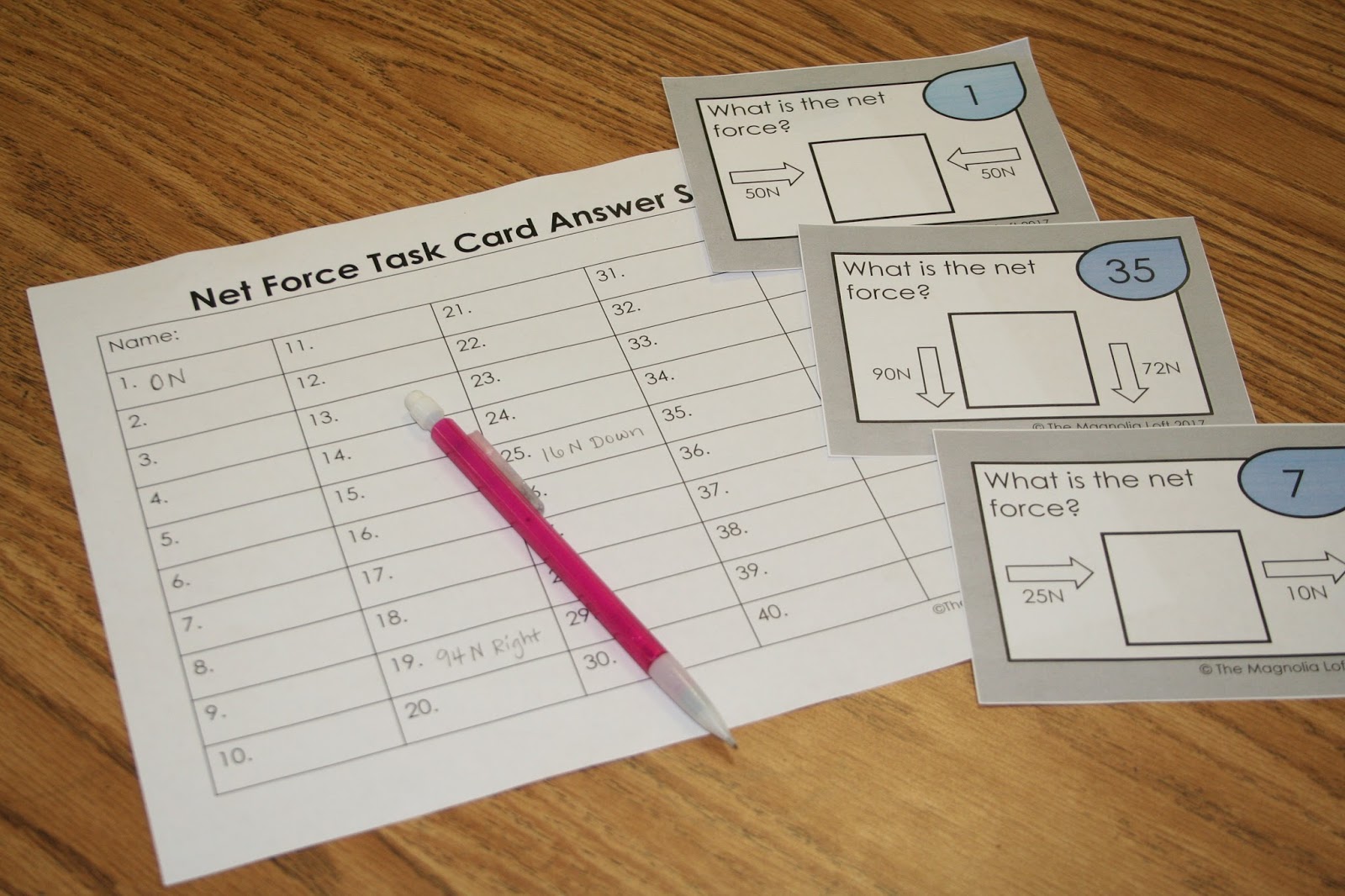 Net Force Worksheet Aim 12 Forces Answer Key