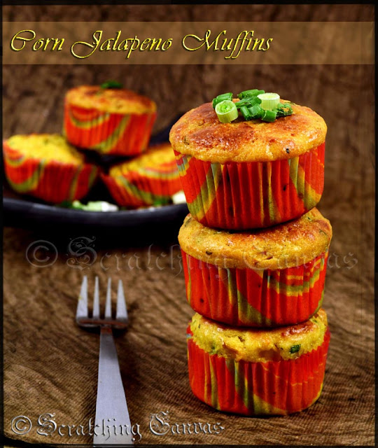 Garlic Jalapeno Corn Muffins