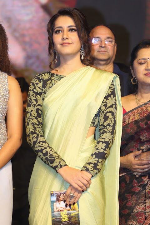 Raashi Khanna at Touch Chesi Choodu movie Pre-Release