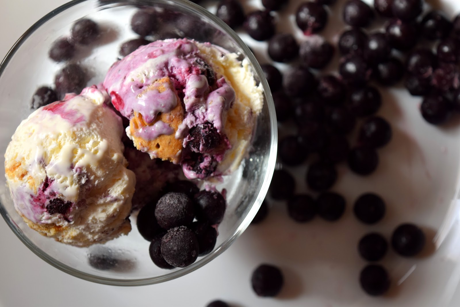 Blueberry cheesecake ice cream Eggs & Kettles