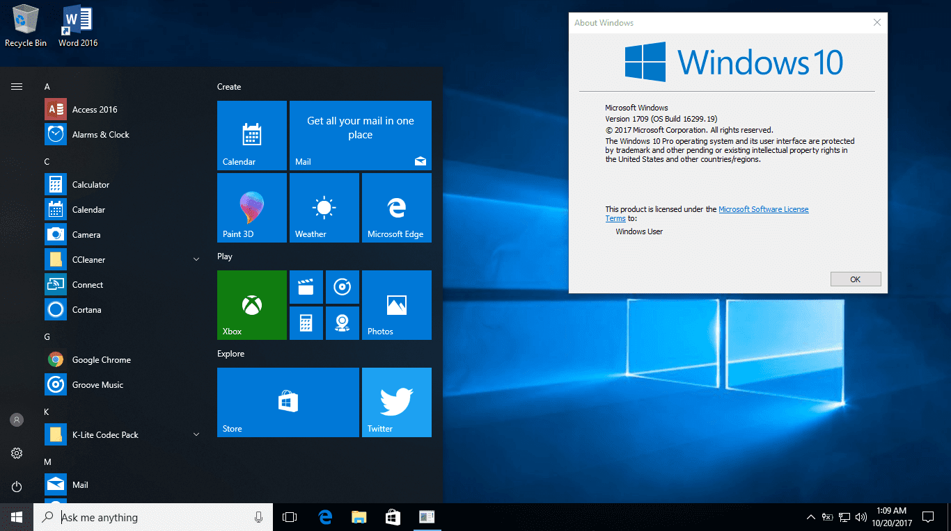 windows 1709 download