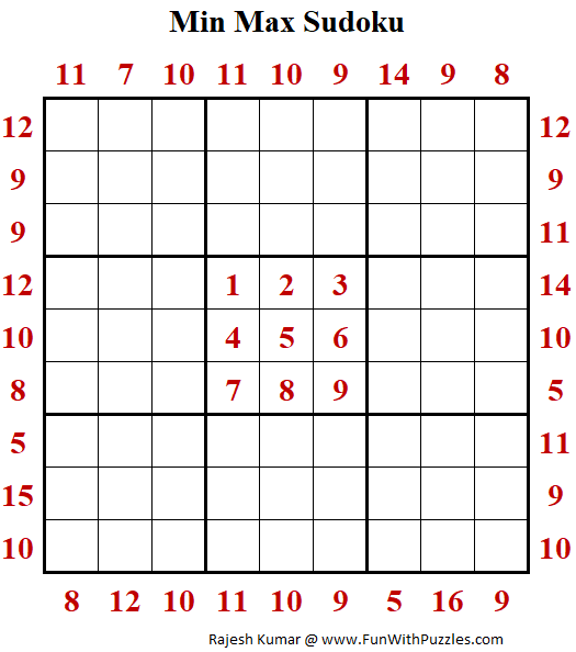 MinMax Sudoku Puzzle (Daily Sudoku League #215)