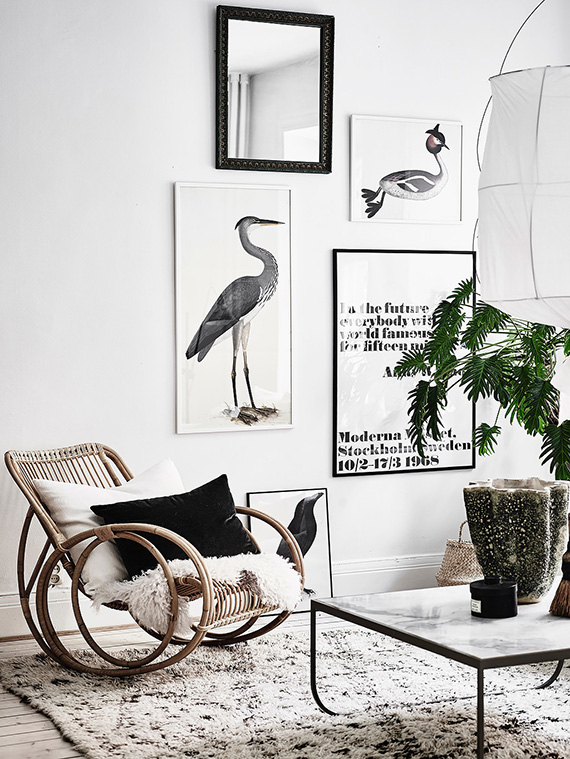 Gothenburg apartment for sale via Entrance. Styling by Anna Furbacken. Photo by Anders Bergstedt