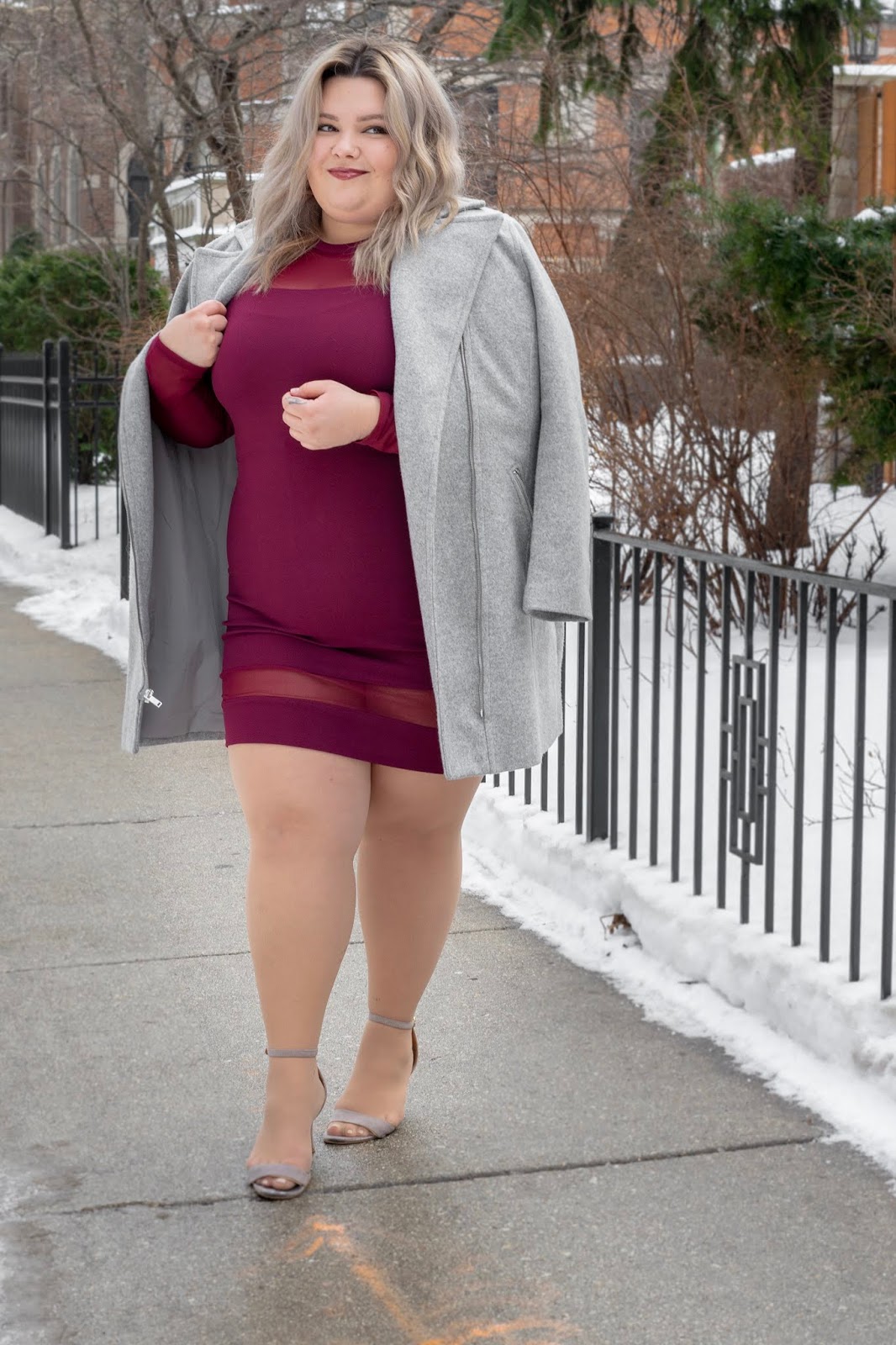 Chicago Plus Size Petite Fashion Blogger, YouTuber, and model Natalie Craig, of Natalie in the City, reviews Fashion Nova Curve's Pretty Young Thang Dress.