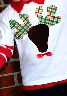 homemade reindeer shirt