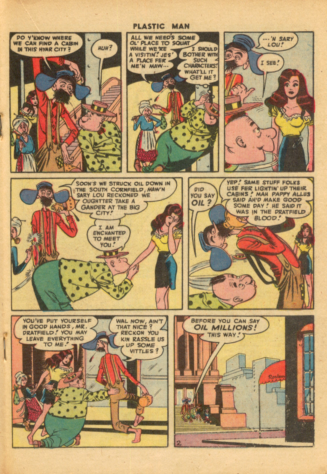 Read online Plastic Man (1943) comic -  Issue #9 - 27