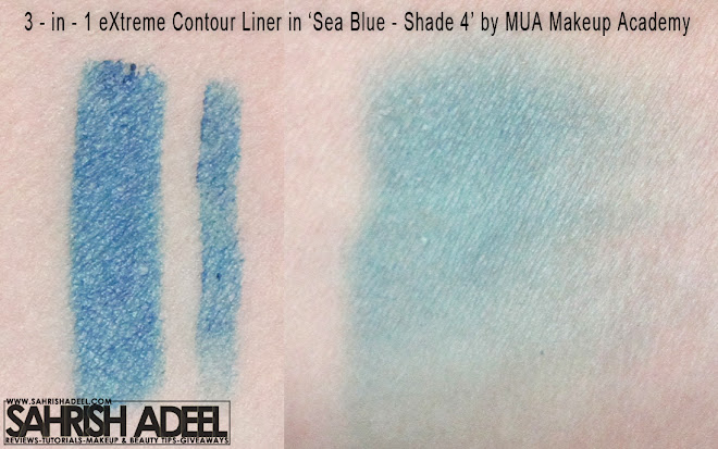3 in 1 Contour Pen in 'Sea Blue' by MUA - Makeup Academy - Review & Swatch