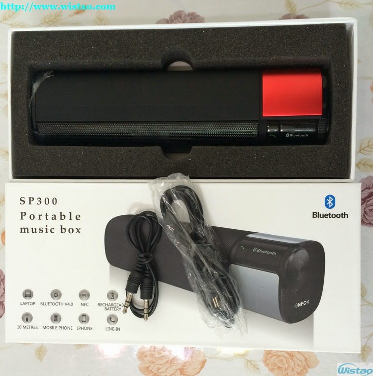  Bluetooth4.0 NFC Stereo Speaker CSR4.0 Instantly Pairing Connection with NFC-enabled Smart Phones Support APT-X