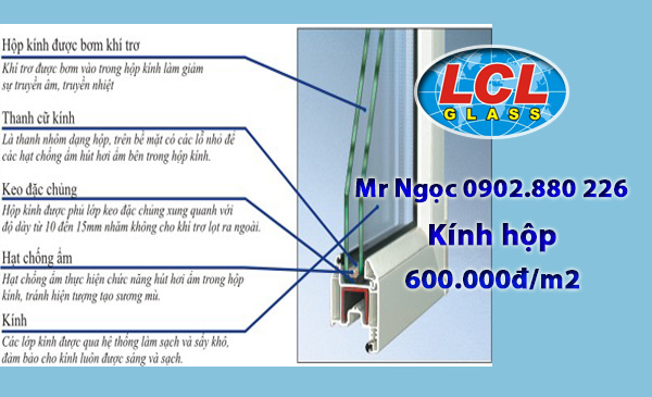 Kính Hộp cách âm Kính Hộp cách âm LCL Glass