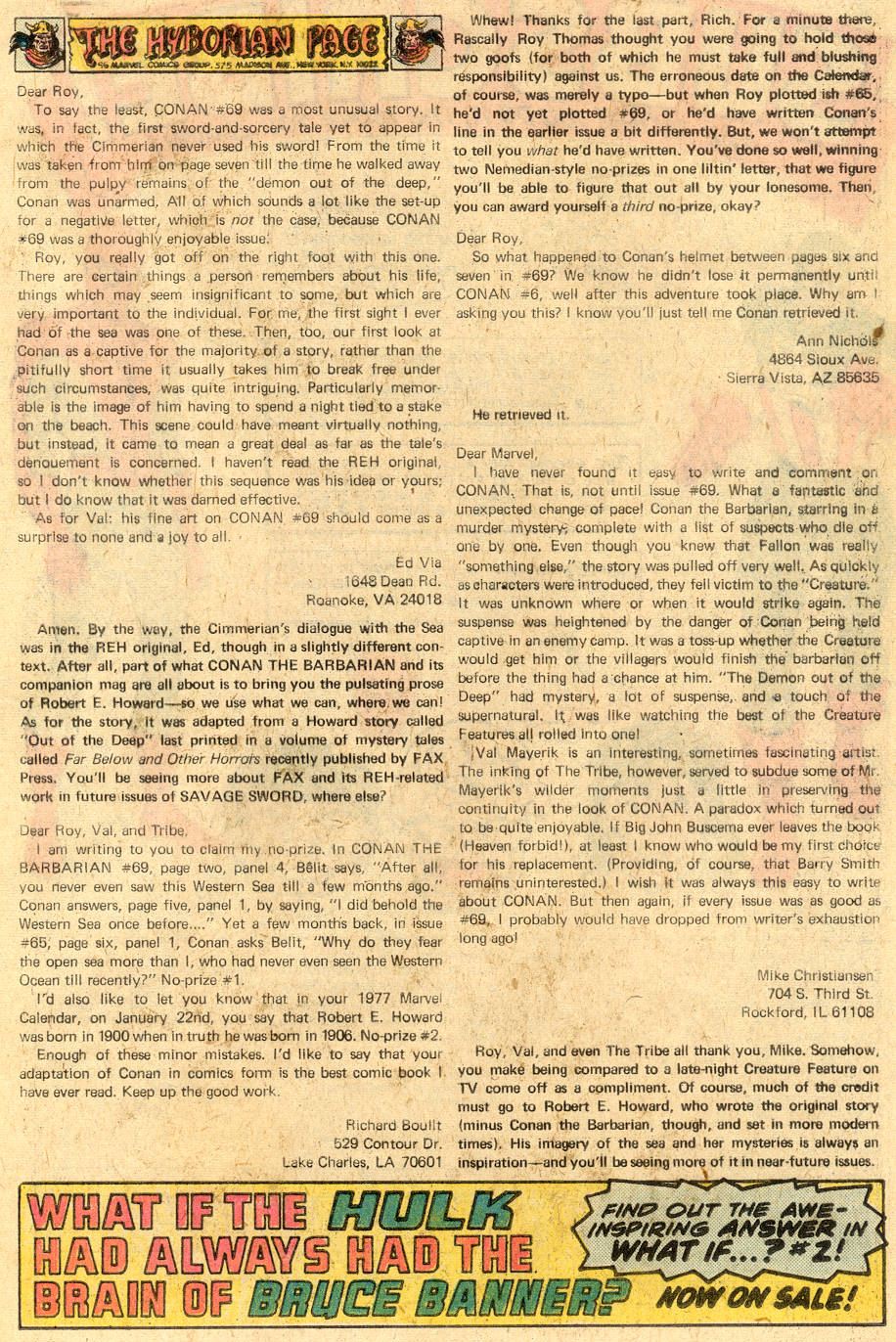 Conan the Barbarian (1970) Issue #73 #85 - English 21