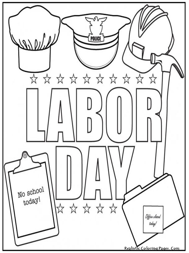 labor day coloring pages for kids - photo #1