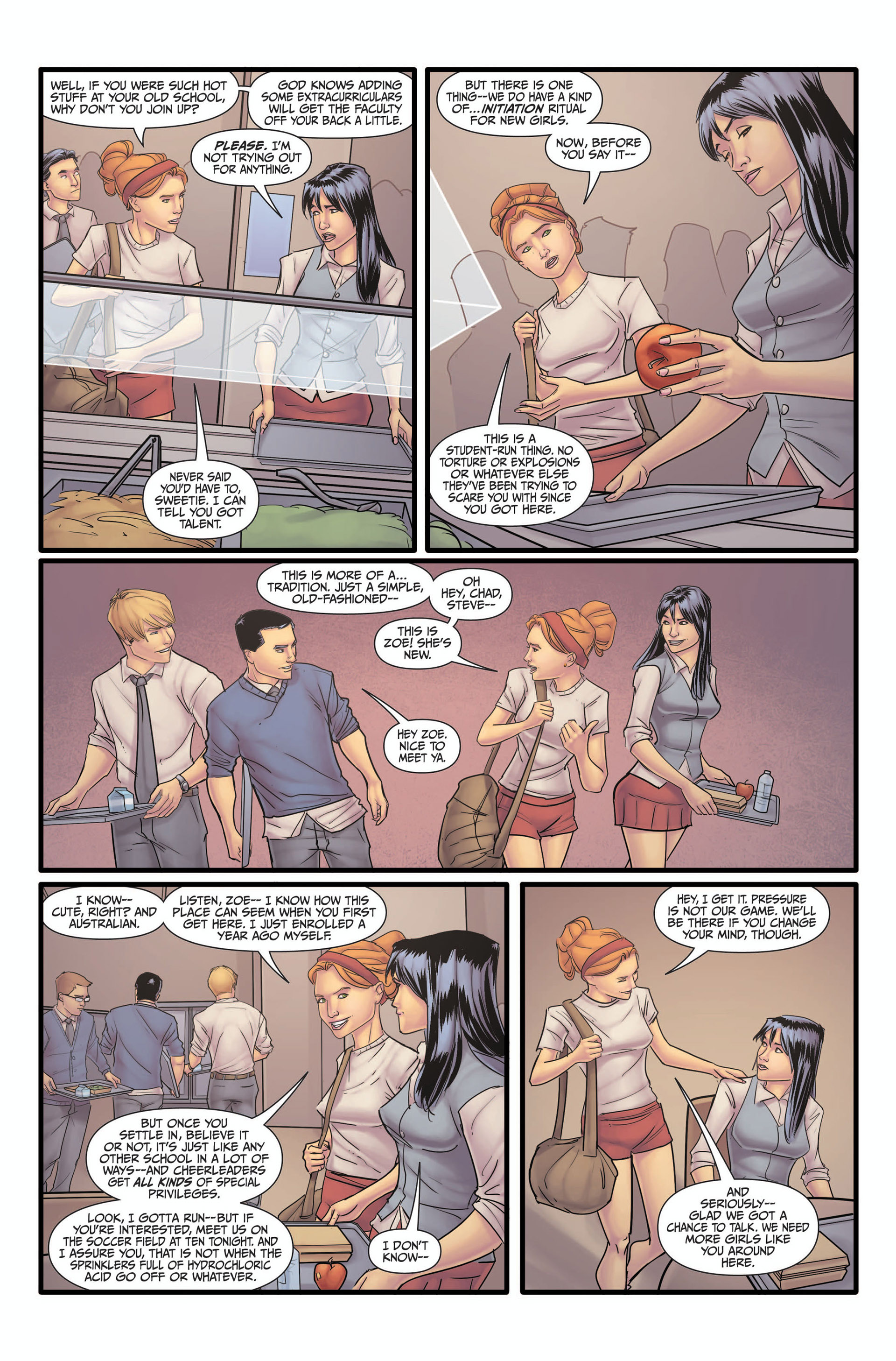 Read online Morning Glories comic -  Issue #7 - 12