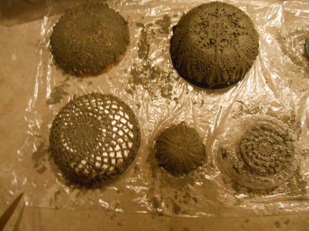How to Make Cement Lace Using Doilies