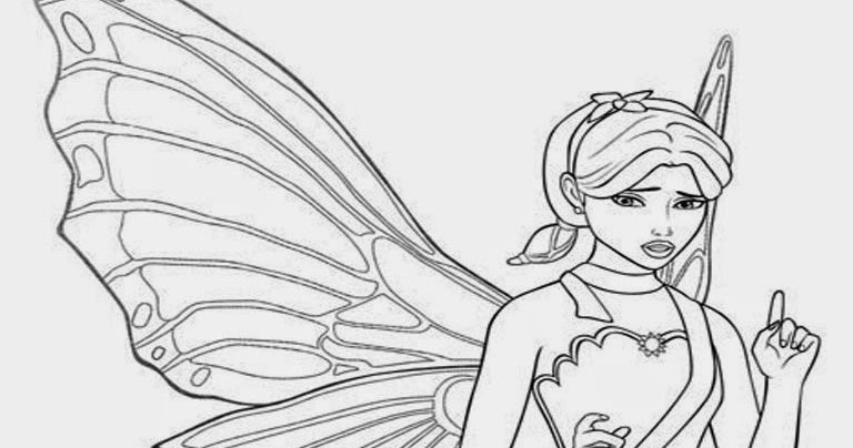 Cara Menggambar Barbie Mariposa | Semburat Warna