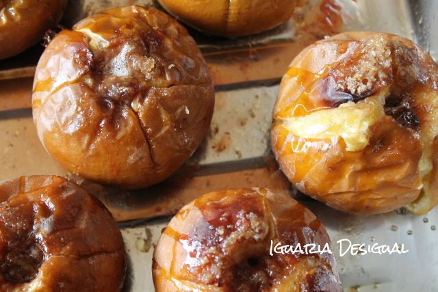 Maçãs Assadas com Mel