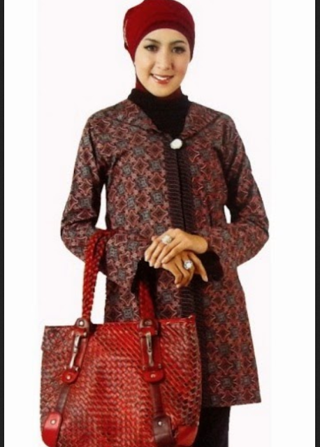 model batik kerja untuk orang gemuk berjilbab model batik kerja untuk orang gemuk berjilbab