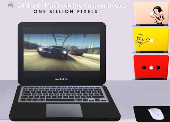 24 Apple MacBook Pro Custom Decals - One Billion Pixels