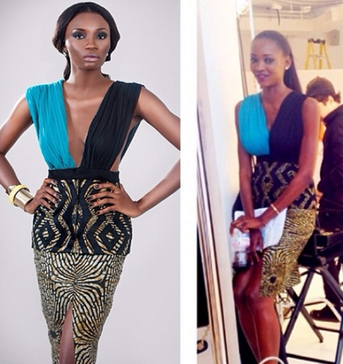 Oluchi Share Gorgeous Pic Of Her In High Slit Dress At ANTM Finale + Meet ANTM Winner 