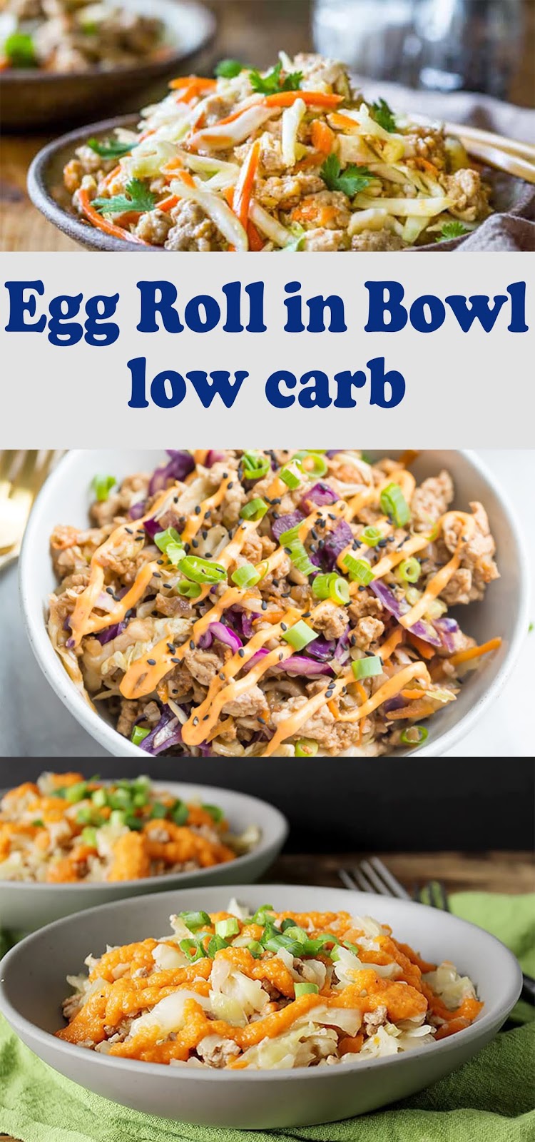 Egg Roll In Bowl Low Carb and Gluten Free, Recipe Esther Cuisine