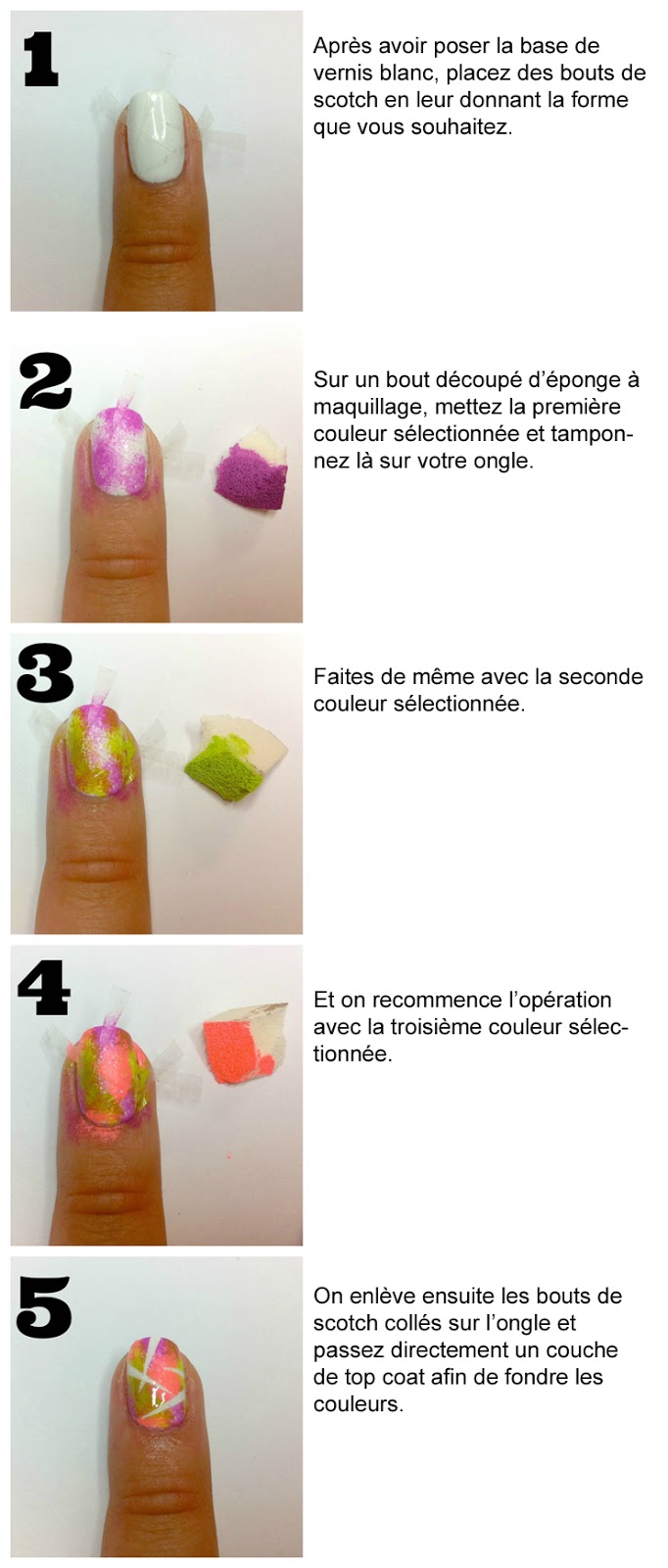 Arlette's Diary Tuto nail art facile et ensoleillé
