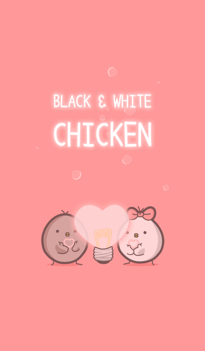 Black and white chicken-PINK