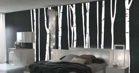Wandgestaltung Schlafzimmer Schwarz Weiß