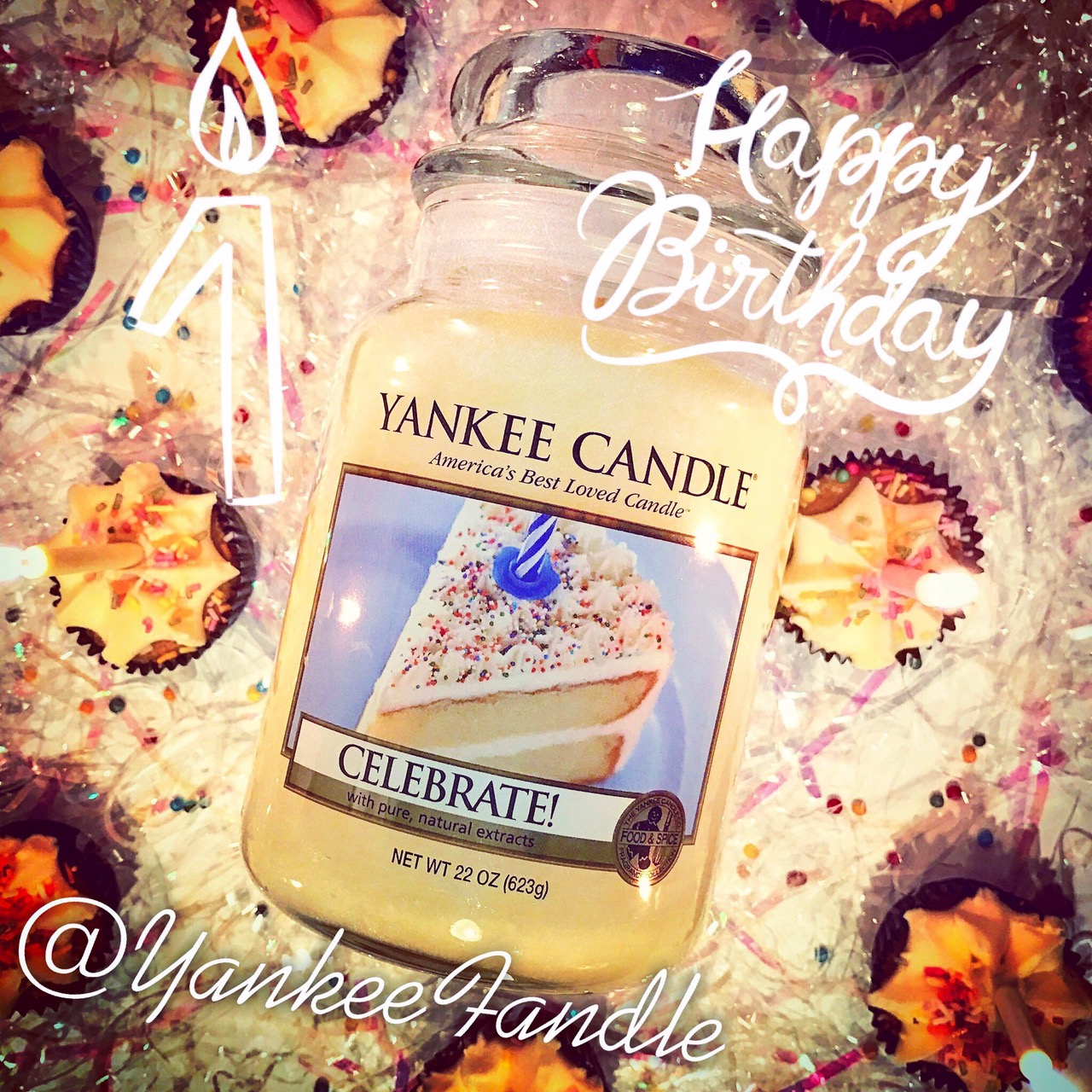 Yankee Fandle Happy Birthday One Year Old Today