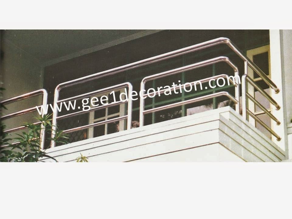 railing tangga , railing stainless, balkon kaca, railing