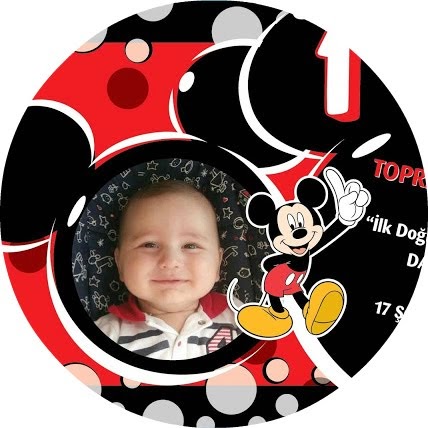 Mickey Mouse Temalı 1 Yaş Doğum Günü