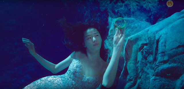 《藍色海洋的傳說》美人魚全智賢，水下拍攝特輯