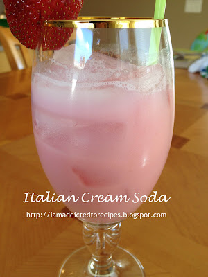 Wonderful flavor in this italian cream soda!