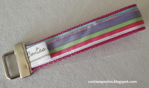 porta chaves em tecido passo a passo